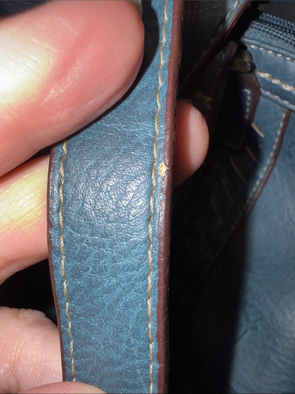 Born Concept Blue Satchel Bag - Picture 9 of 9